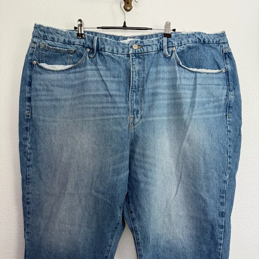 Good American Good Vintage Distressed Blue Jeans 24 Plus Size - Image 3