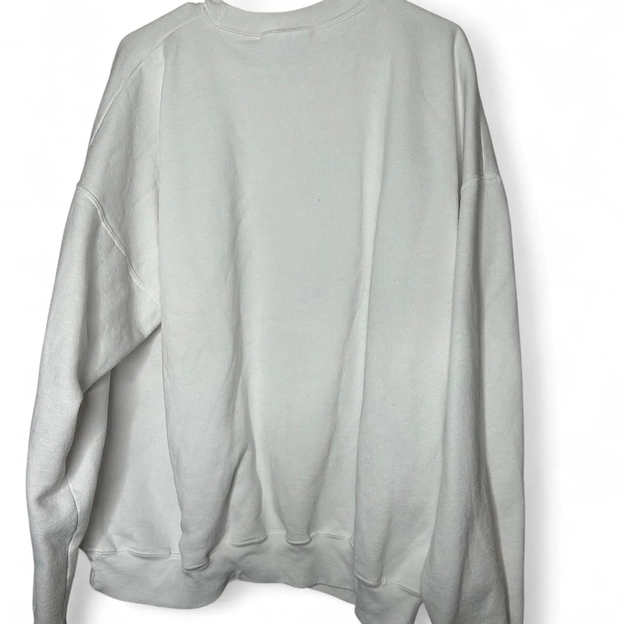 White vintage 90s 1990s Christmas cat kitten crewneck sweatshirt 2XL Size 2X - Image 5