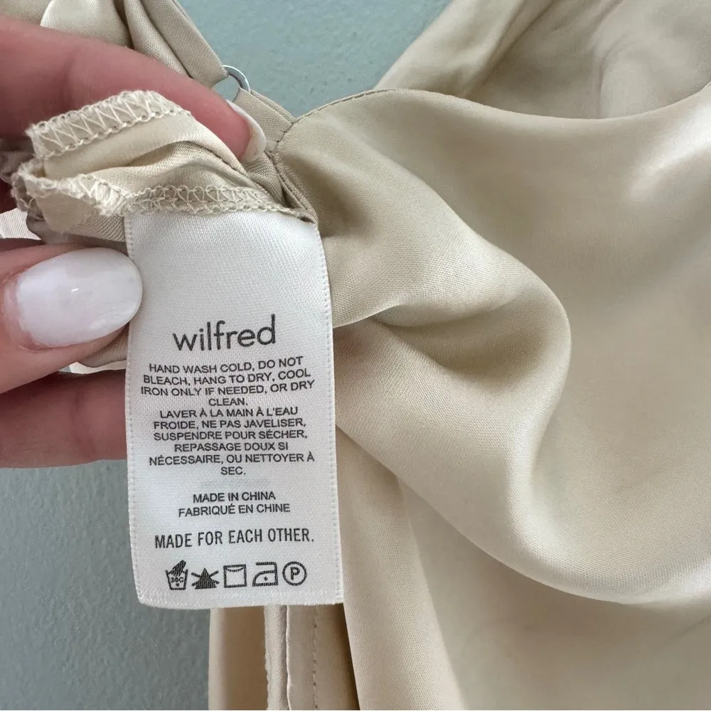 Aritzia Wilfred Only Ruched Slip Dress - Image 10