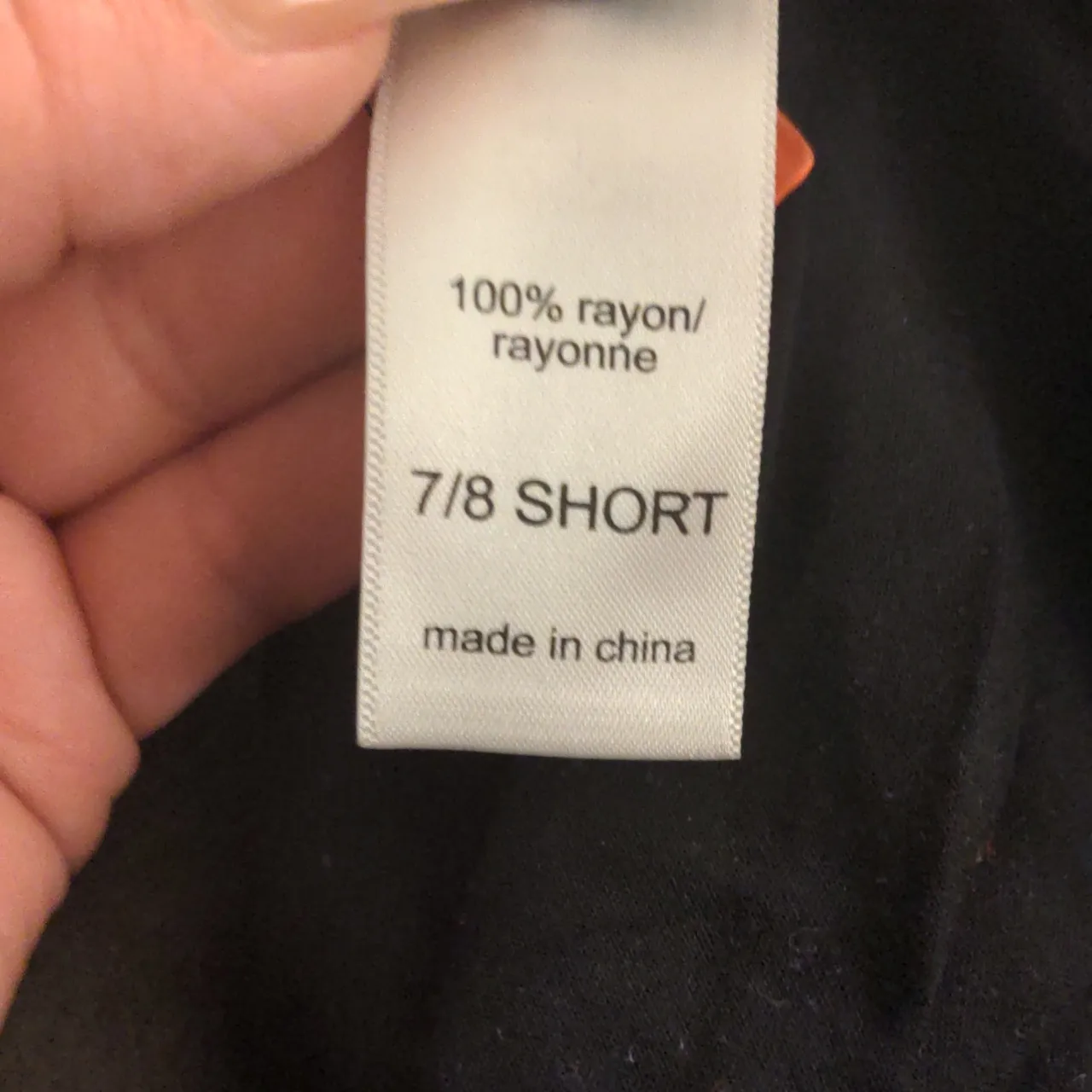 Womens Rayon Maurices shorts Lightweight soft Black Size 7/8 Short - Image 5