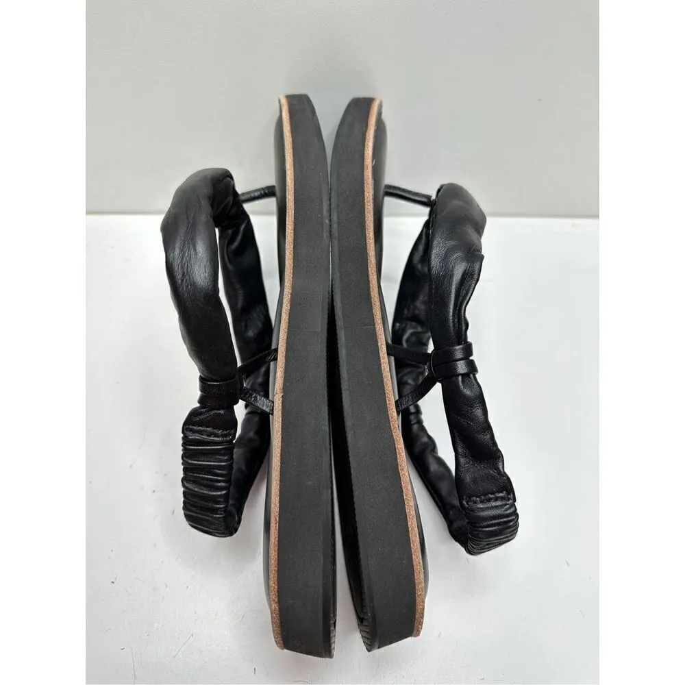 Naturalizer Sandals Womens Size 8 Black Leather Slingback Slip On Shoes - Image 5