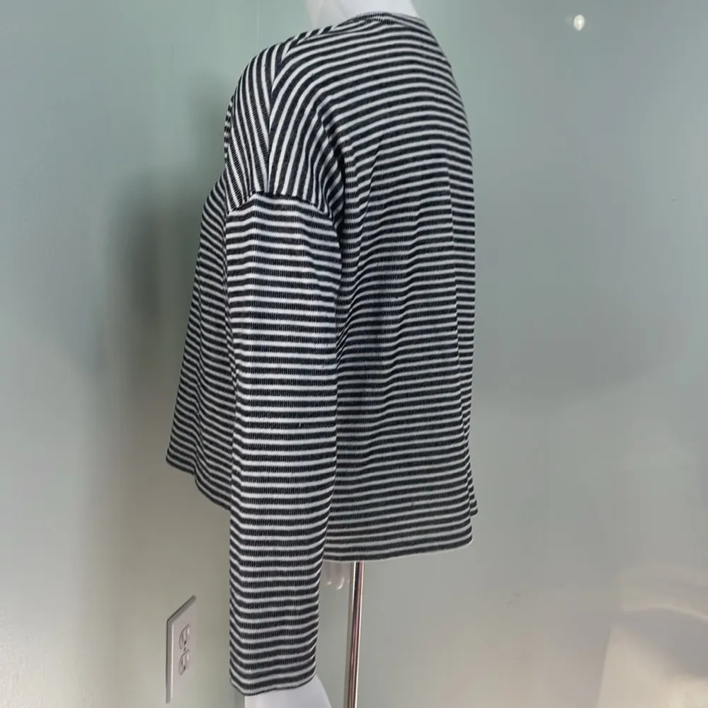 Madewell long sleeve stripe crop top - Image 6