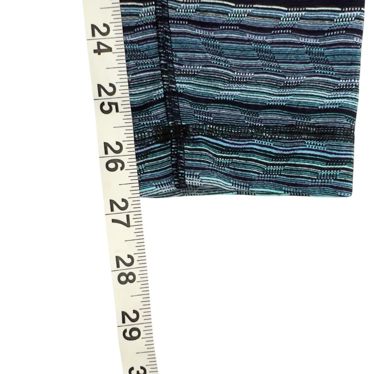 Lululemon Wunder Under Pant III Womens 4 Space Dye Peacock Blue Gym Yoga Casual - Image 11