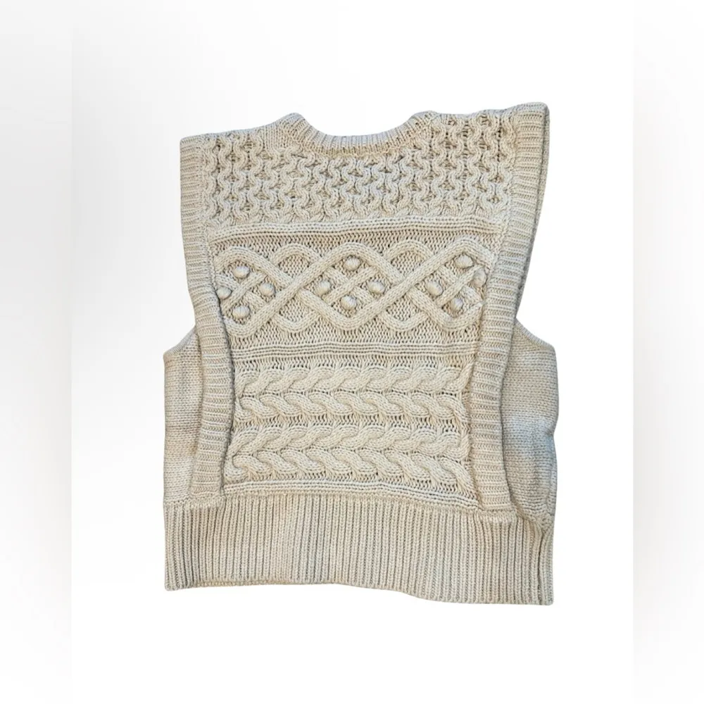 NWT JOE'S Milk The Clara Sweater Vest Small Tan - Image 8