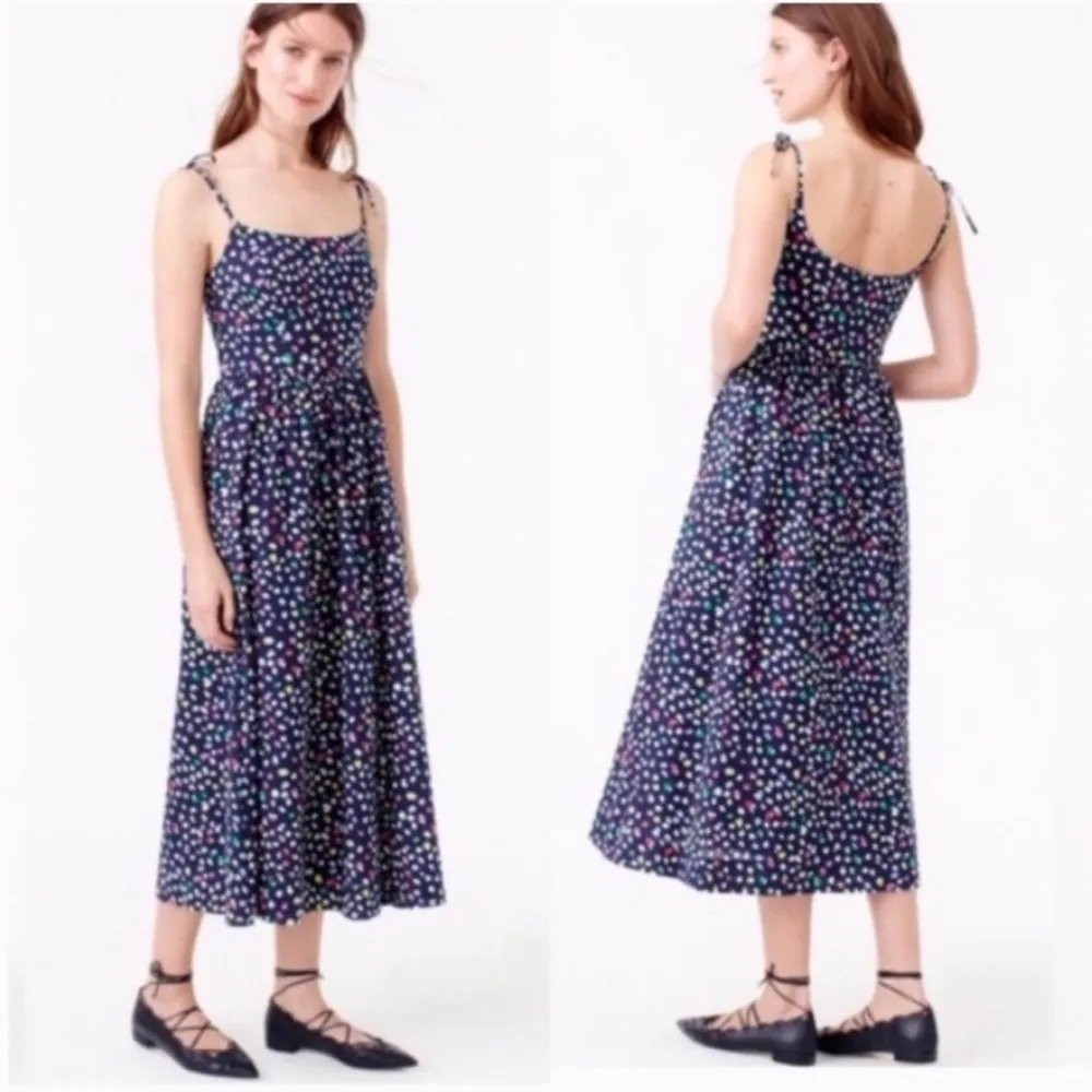 J. Crew rainbow dots “Ratti” happy Cat midi dress - Image 2