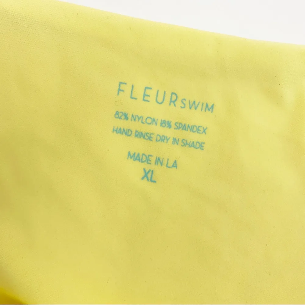 Fleur Swim Tulip Bikini Bottoms: Soleil Yellow Size XL - Image 10