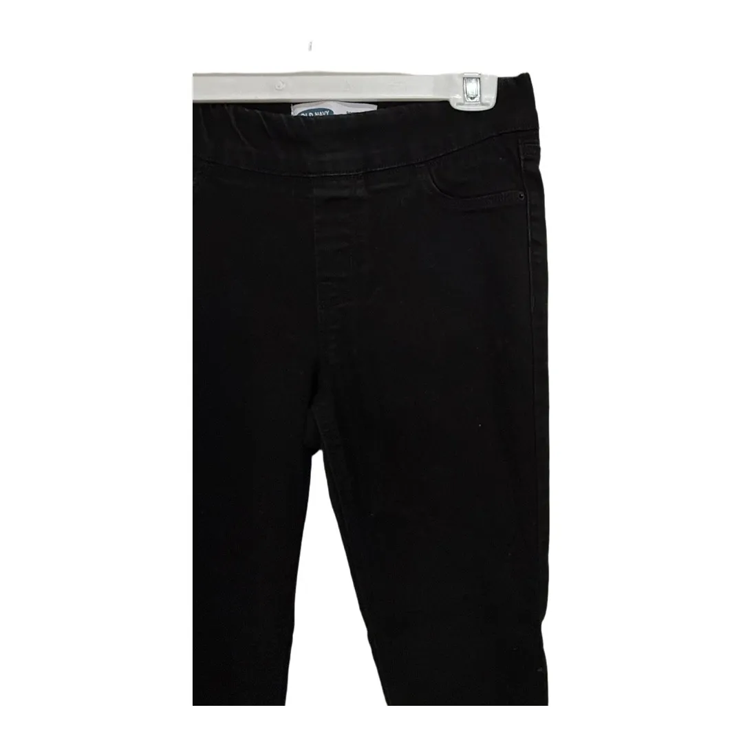 Old Navy The Rockstar Skinny Black Jeggings Pullover Denim Size 8 Women's - Image 2