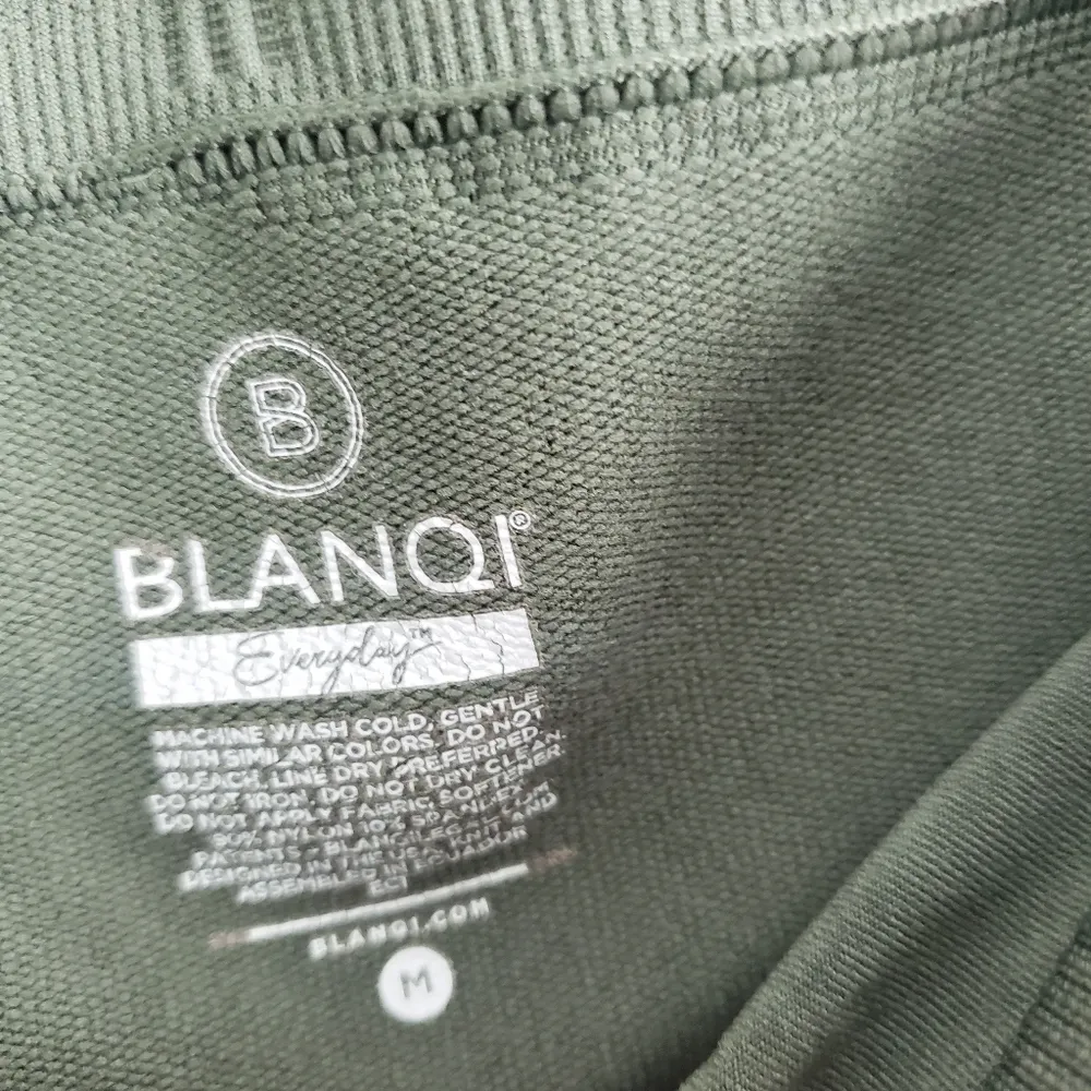 Blanqi Everyday Maternity Belly Rise Semi Cropped Leggings Green Size M - Image 7