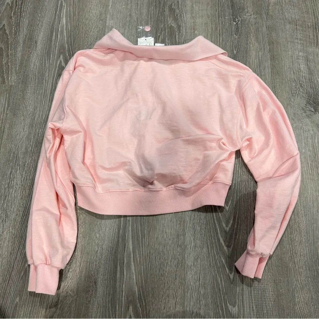 L*Space Revolve Livin' Is Easy Light Pink Pullover - Image 9