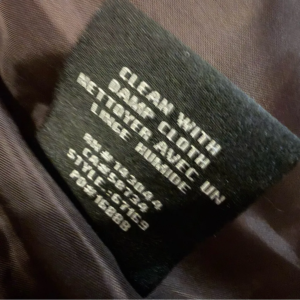 Bagatelle Vegan Distressed Dyed Leather Jacket in red/brown size large - Image 8