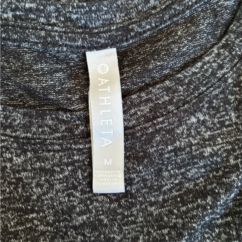 athleta mindful pullover sweater in gray size medium athletic cozy minimalist - Image 4