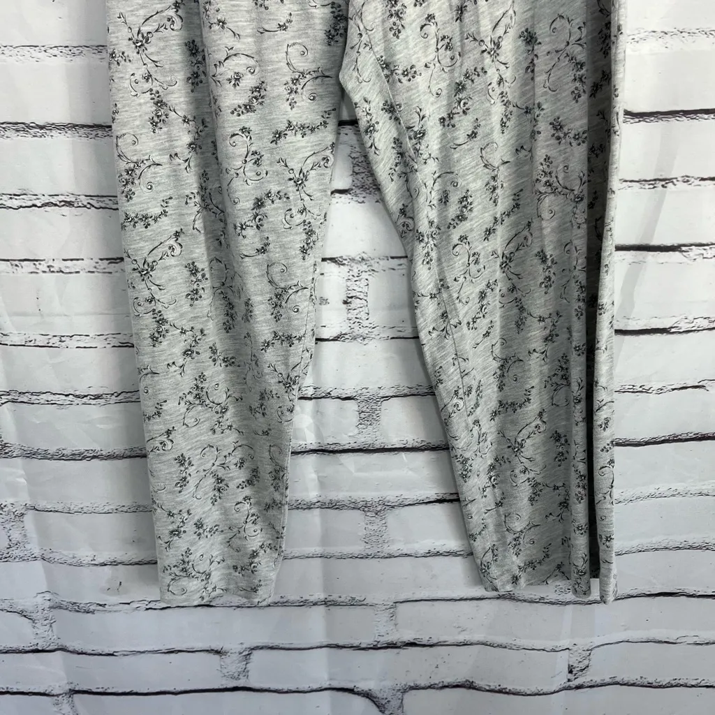 Charter Club Intimates Floral Pajama Pants Women’s L Gray Lightweight Lounge - Image 4