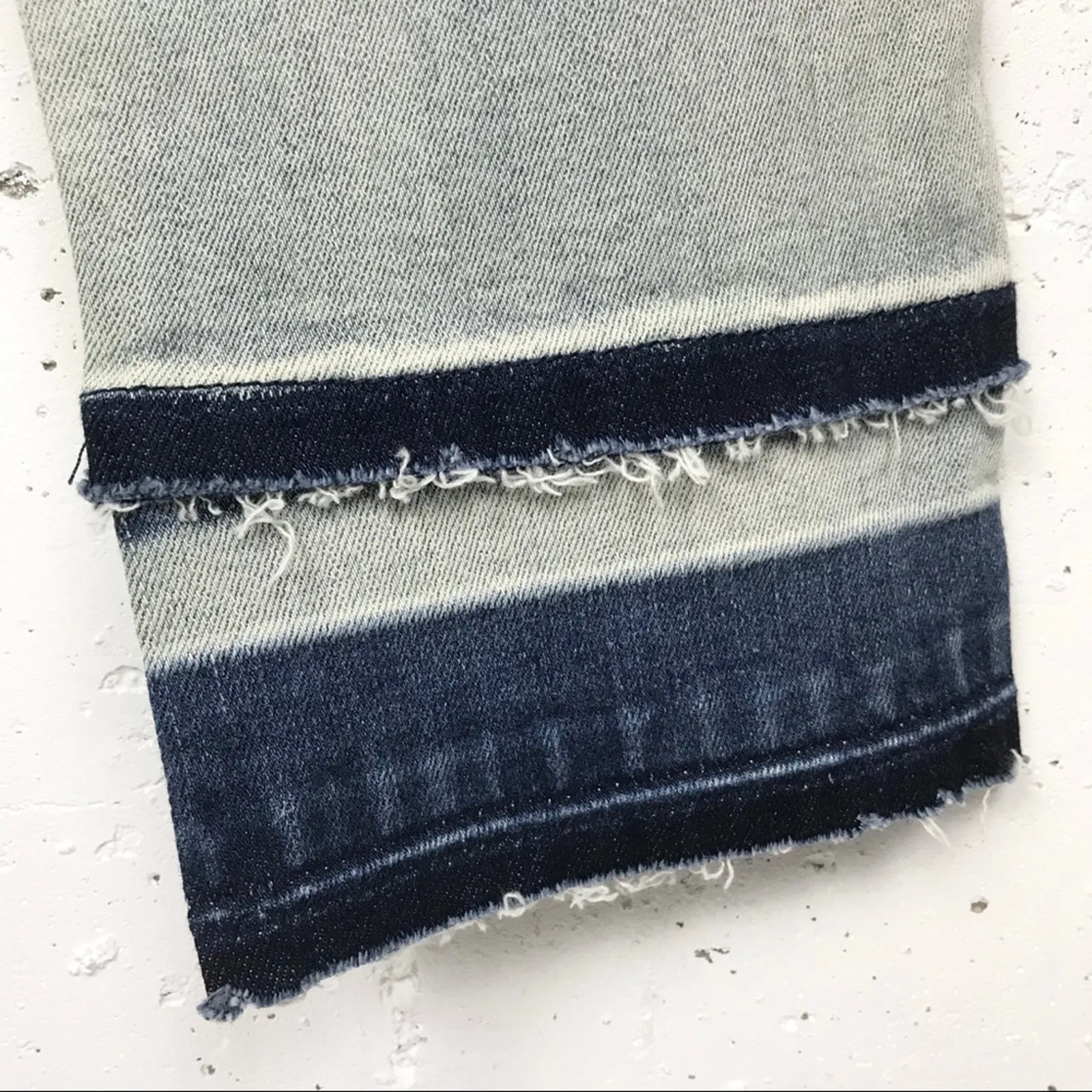 J Brand Womens Remnant Skinny Jeans Light Wash Zip Fly Dark Hem Distressed 29 - Image 12