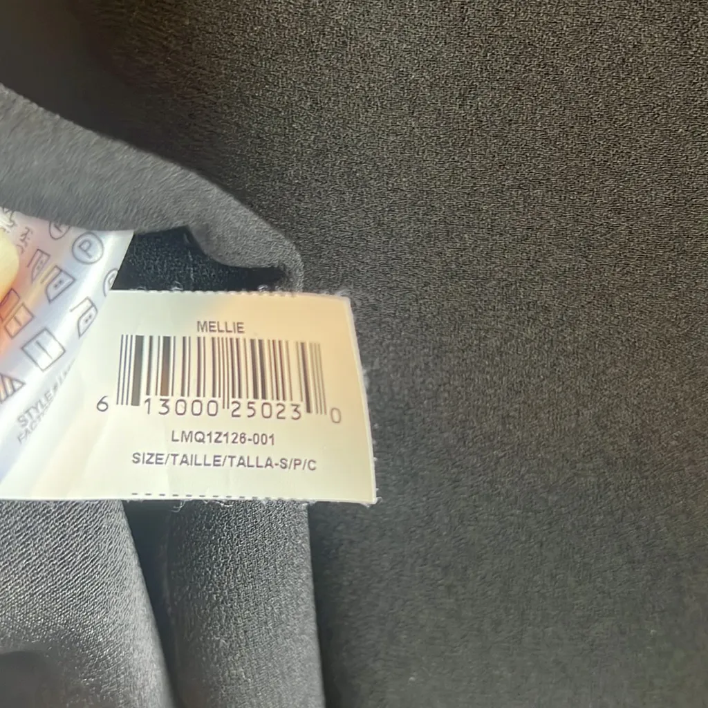 BCBGMAXAZRIA  Mellie Woven Drape Flutter Sleeve V-neck Blouse, S - Image 9