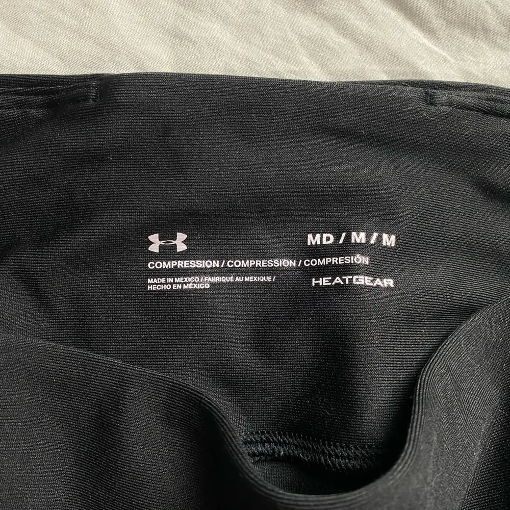 Under Armour Heatgear High Waisted Ankle Crop Leggings Black Size M - Image 6