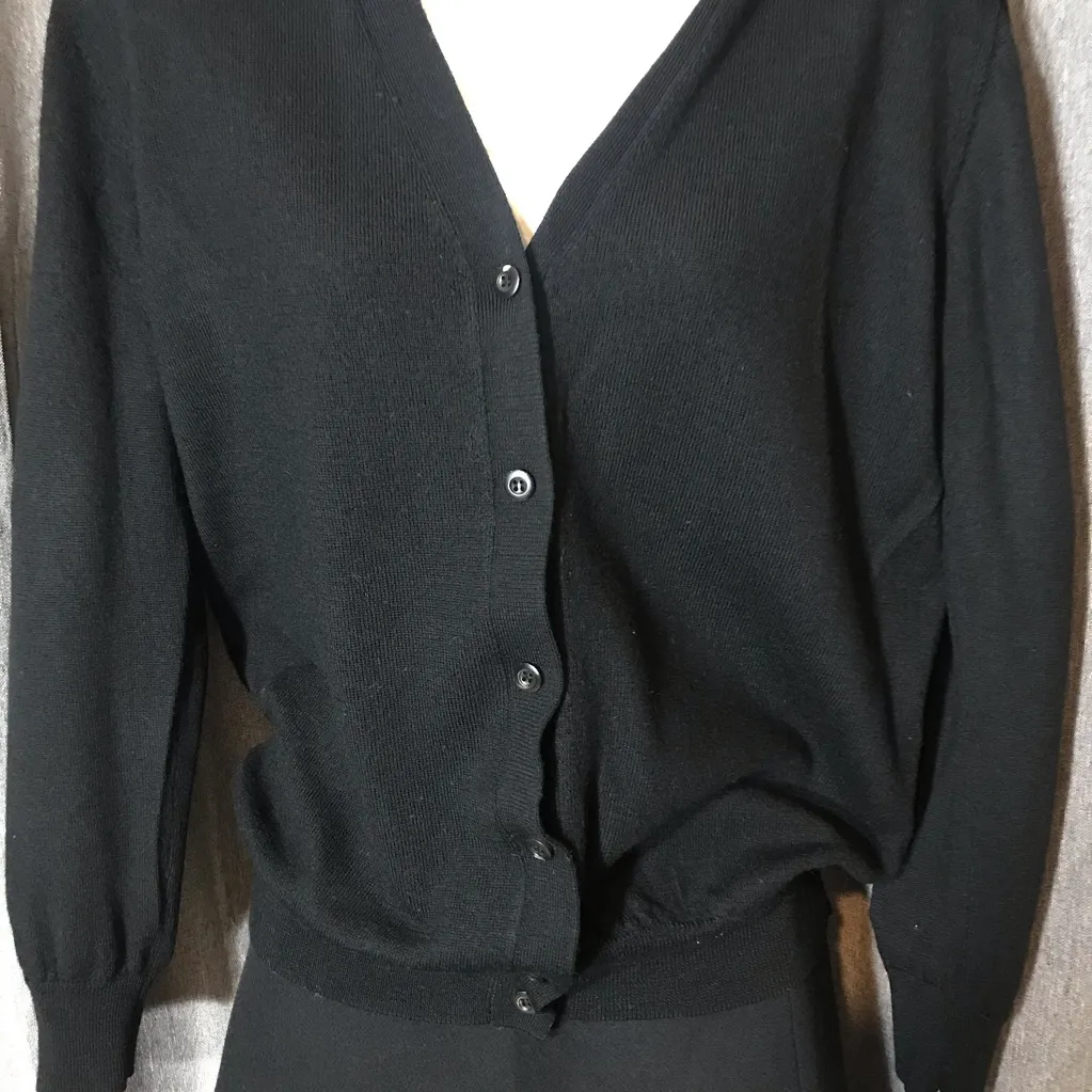 Prada Authentic Women's Black Nero Long Sleeve Oversize Cardigan Medium - Image 6