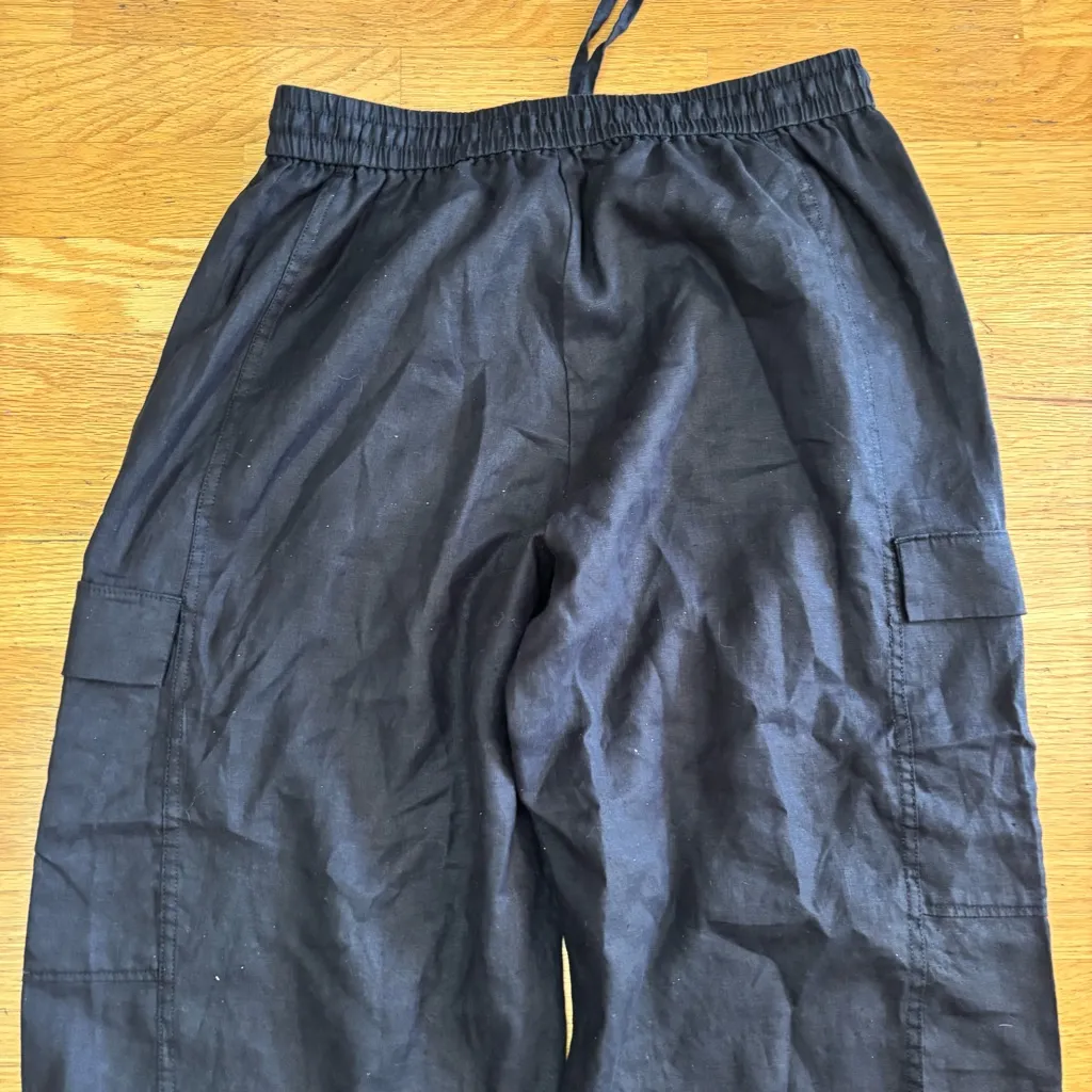 Everlane Cargo Curve Flax Barrel Leg Gorpcore Preppy Fisherman Coastal Pants M - Image 6