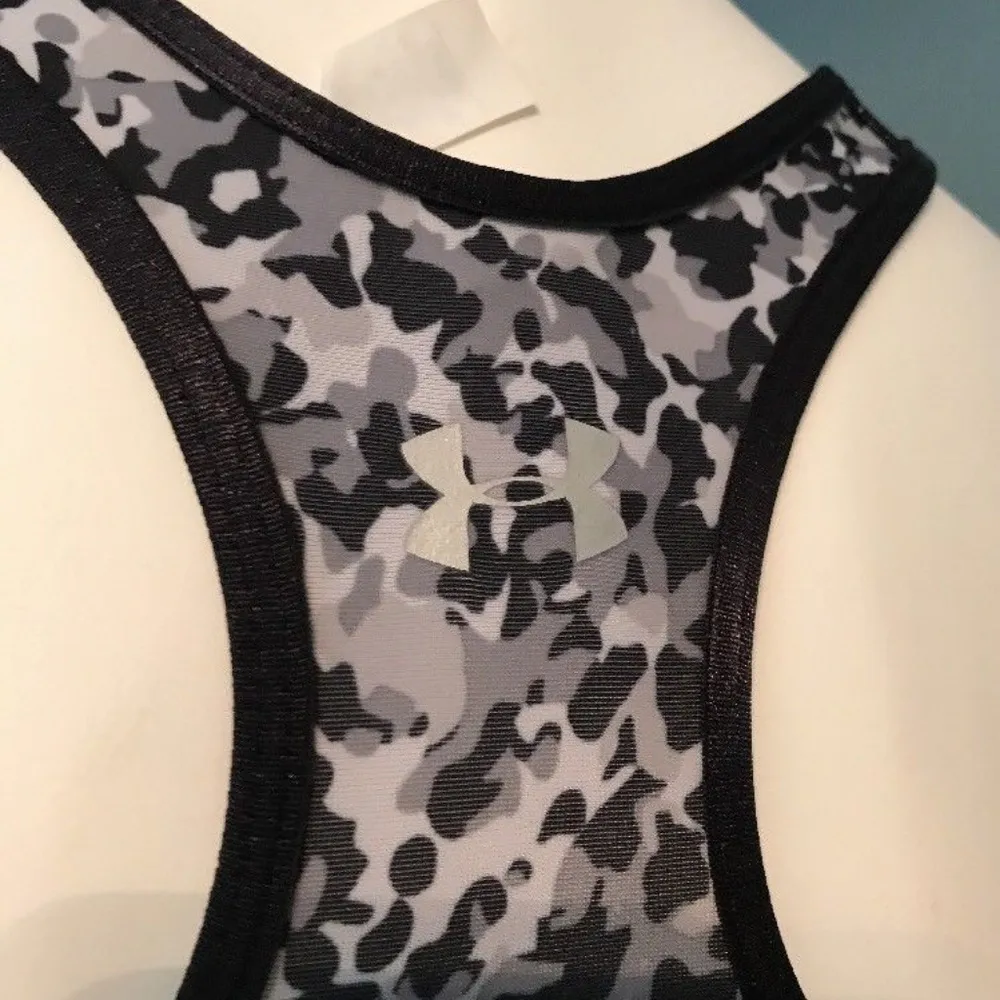 Under Armour Black Camo Racerback Sports Bra Small - Image 6