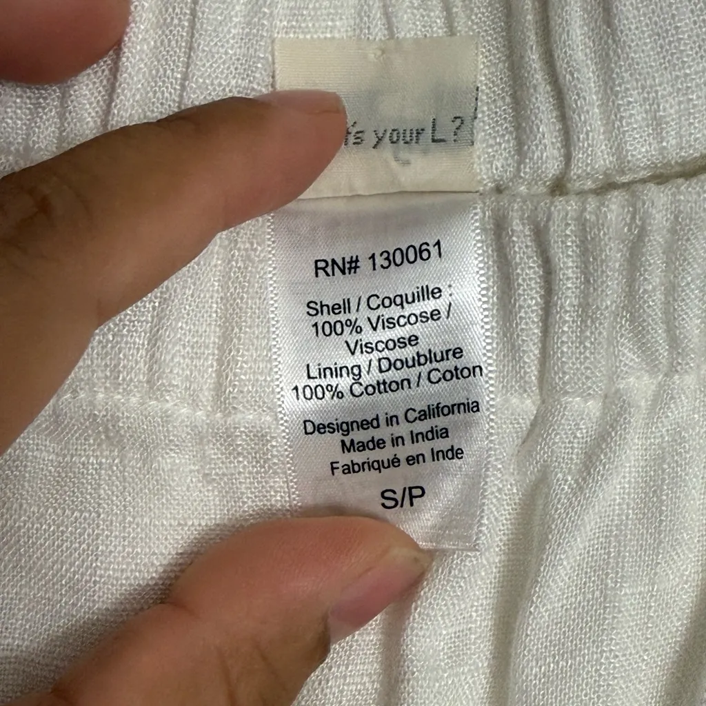 L*Space Miranda Off-Shoulder White Romper size small - Image 7