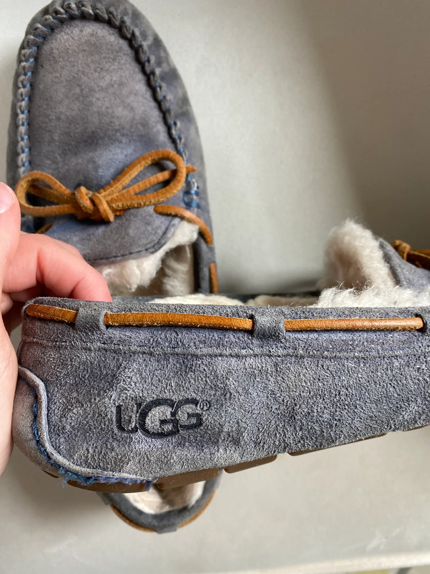 UGG Navy Blue Slippers - Image 4