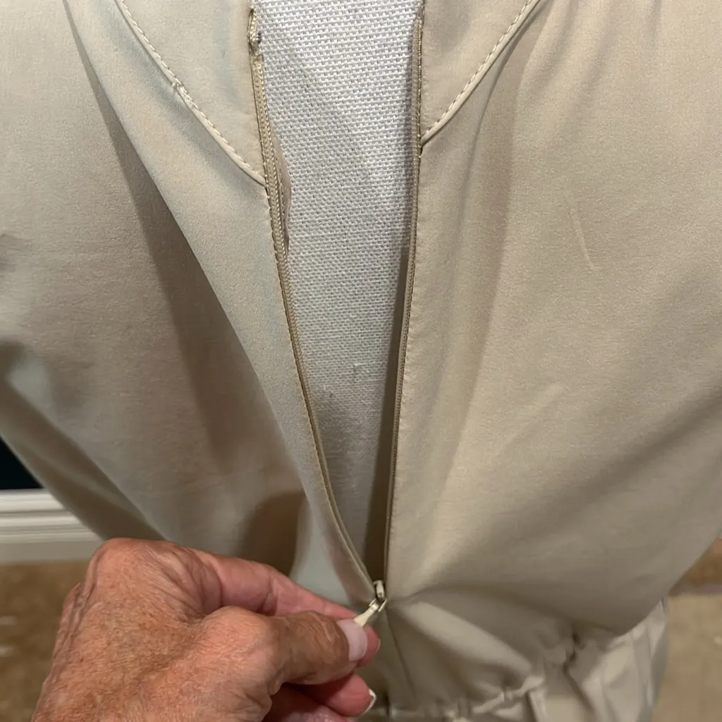 Calvin Klein beige sleeveless dress - Image 4