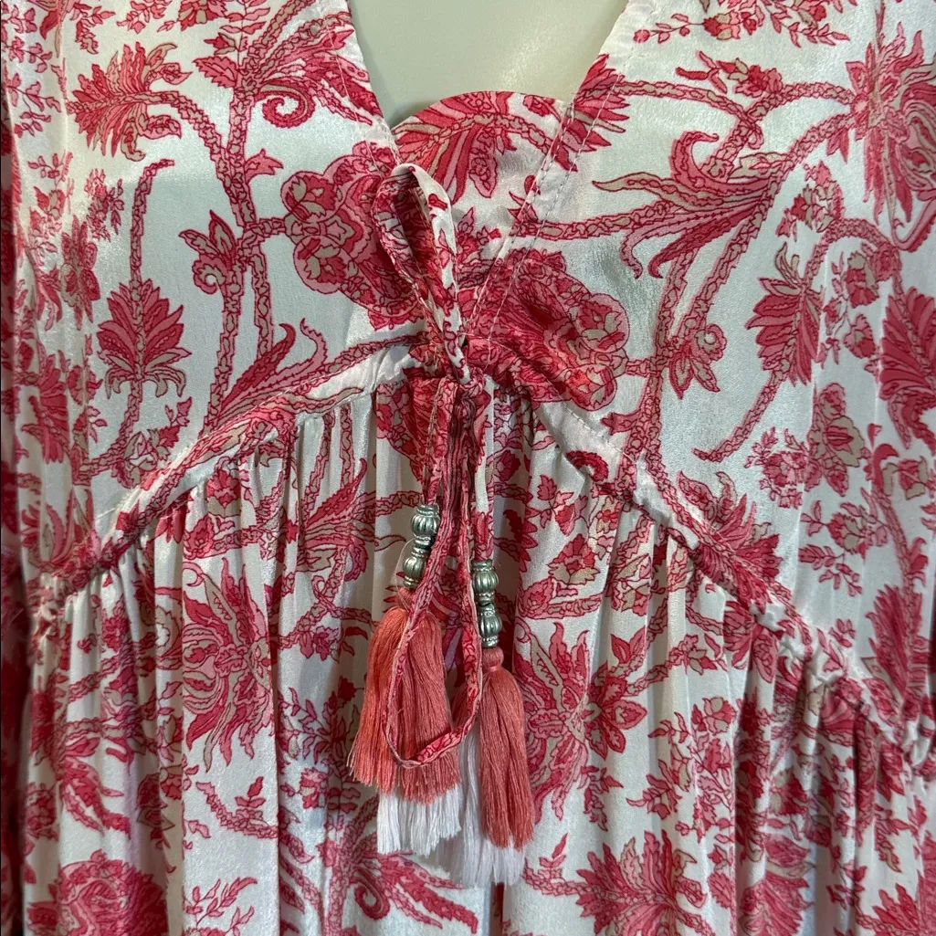 PAHIESA FORMENTERA silk dress small Pink - Image 8