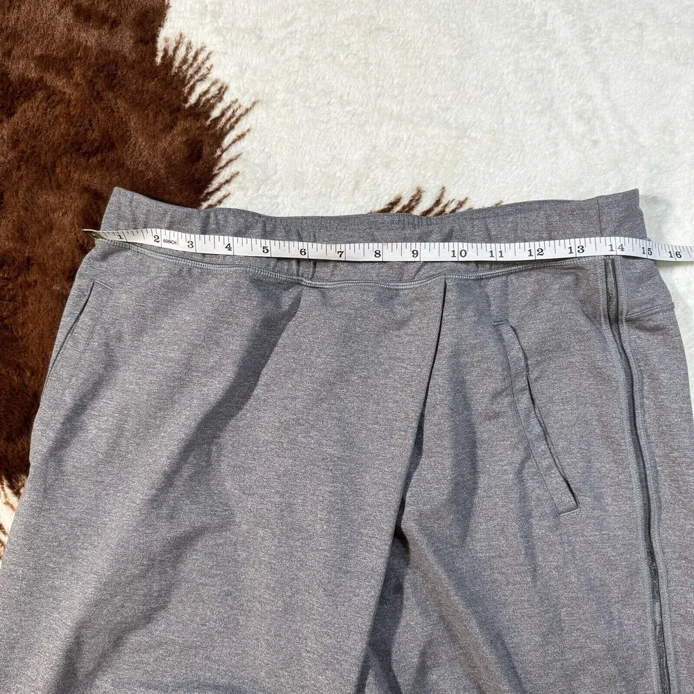 Retreat Yogi Crop Pants Cross Front Heathered Slate Gray Size 6 - Image 6