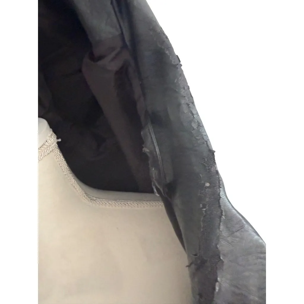 Old Navy  Vegan Leather Black Jacket Size Medium - Image 8