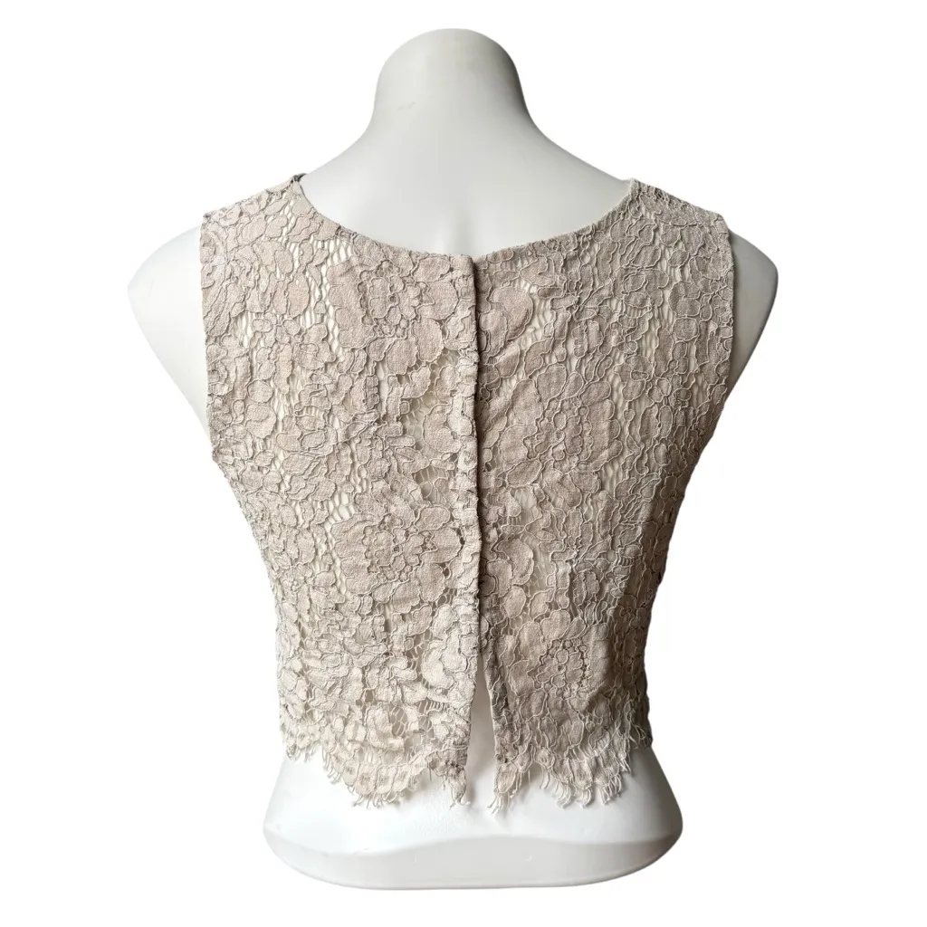 Jenny Yoo Cleo Lace Crop Top, Sz XS - Image 5