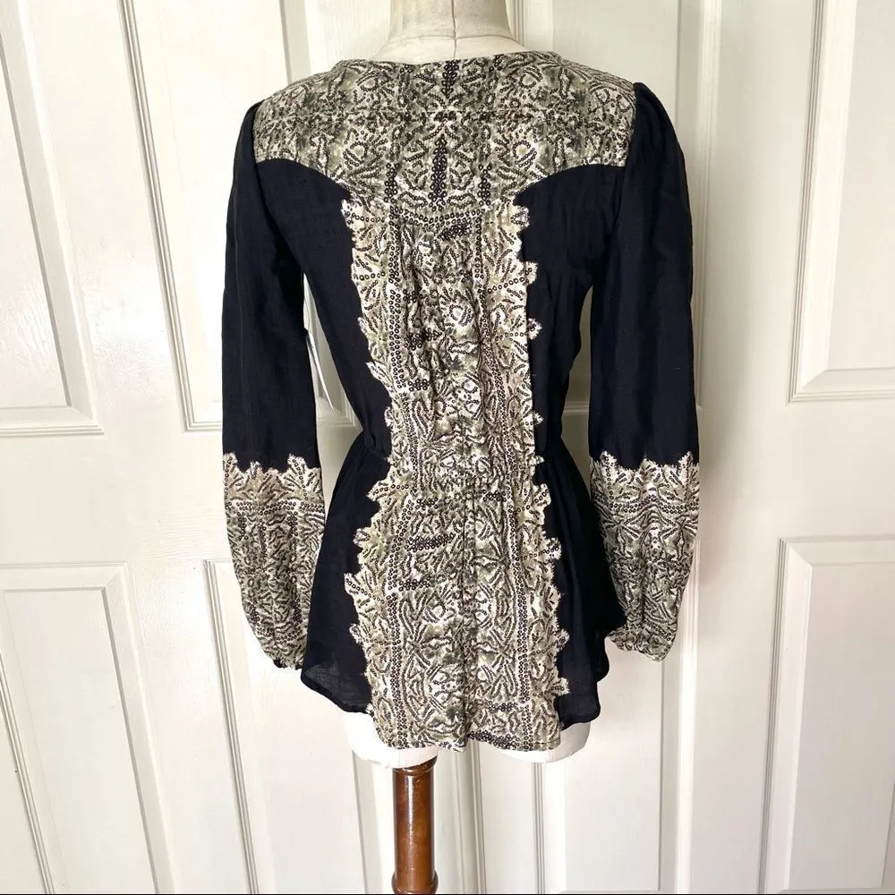 Free People Wildest Moment black tunic top - Image 4