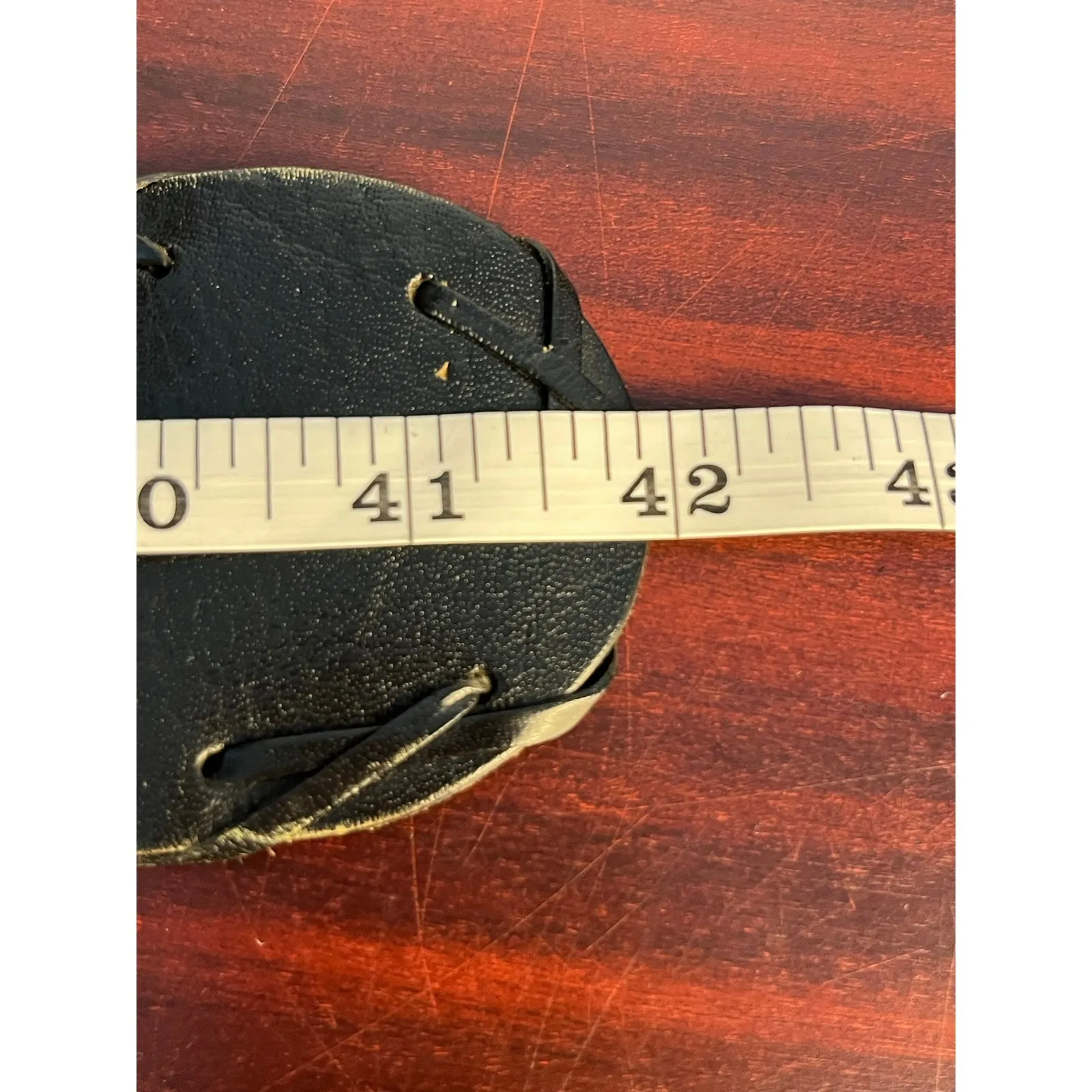 Y2K Wide Leather Belt Large Black Cut Out Lace Up Details Whimsygoth Witchy - Image 7