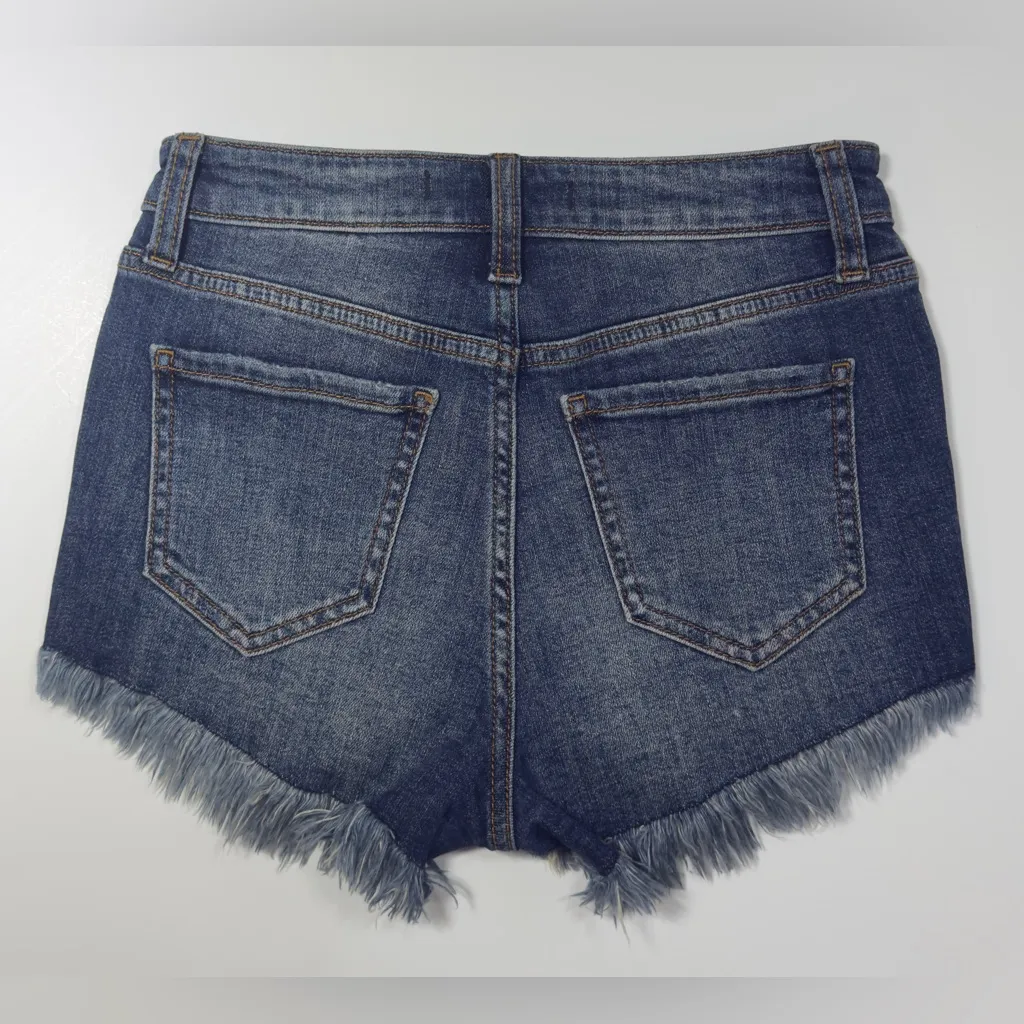 Eunina Blue Distressed Jean Shorts 🩳 💙 - Image 9