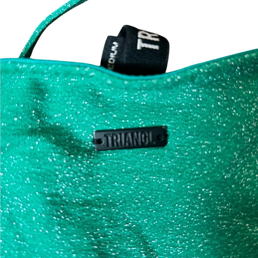 Triangl Swimwear Emerald Green Bikini Bottom Size Medium - Image 4