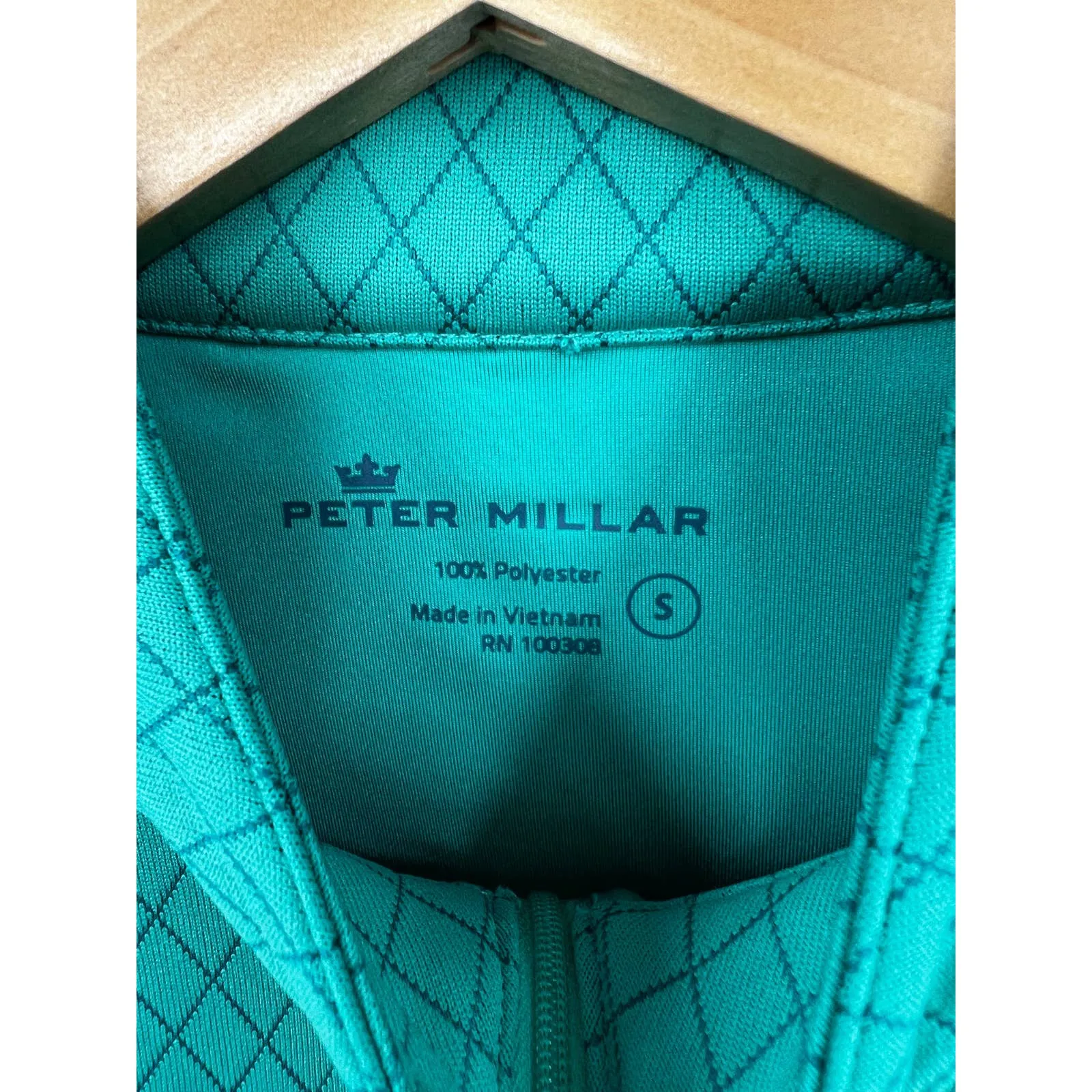 Peter Millar Women's Full Zip Activewear Track Jacket Long Sleeve Green Size S - Image 2