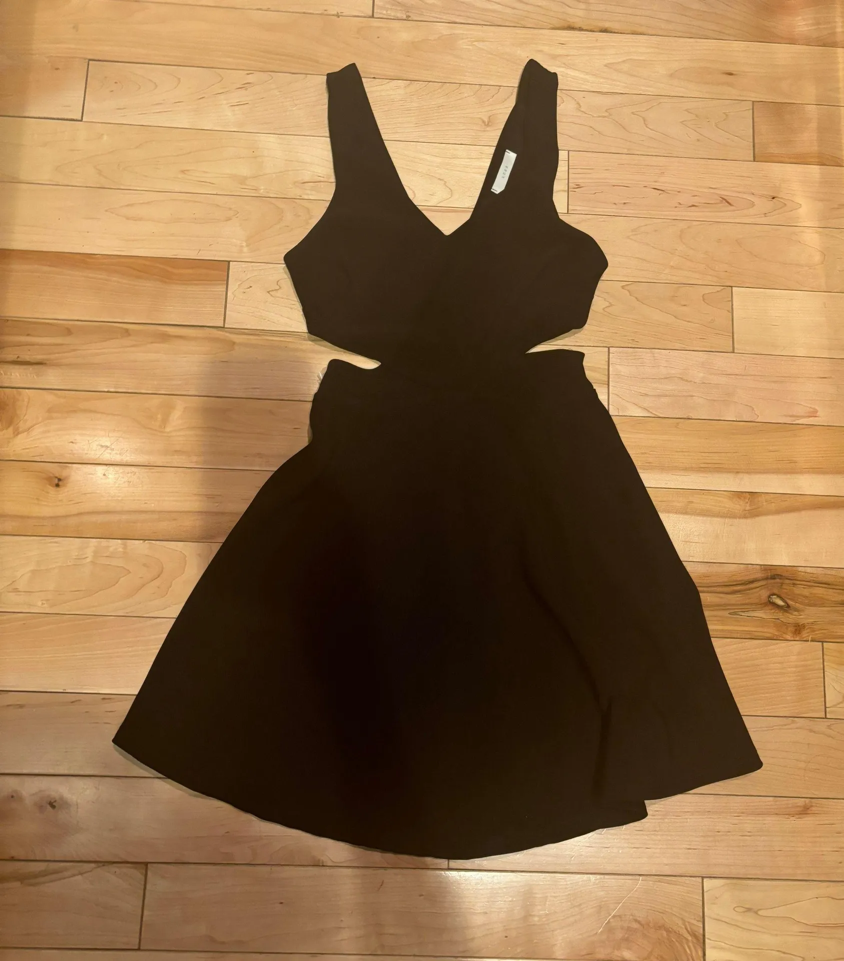 LULU’S MIDNIGHT HOURS BLACK DRESS - Image 4