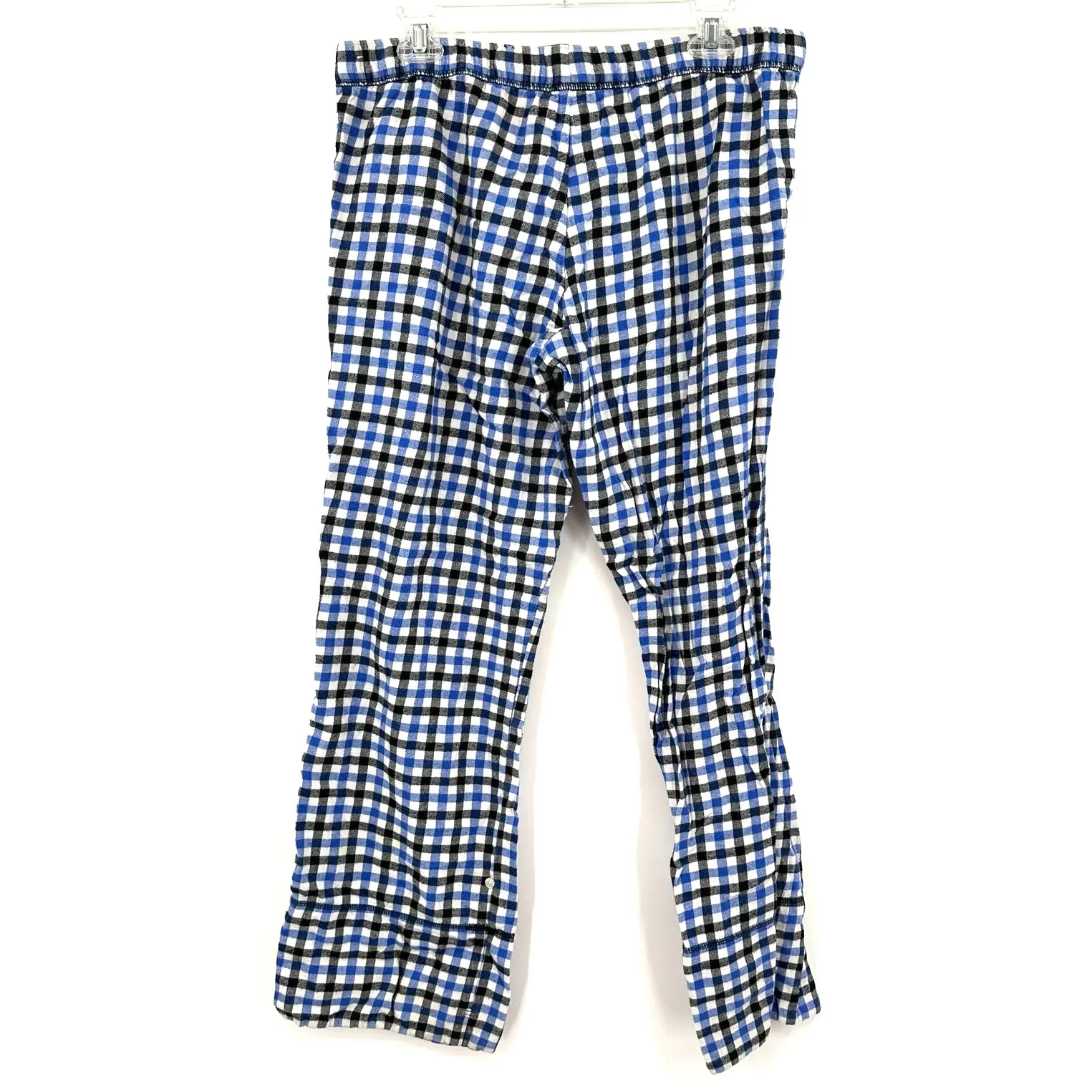 Aerie Size Medium Pajama Pants Blue Black Plaid Drawstring Waist‎ Sleepwear Pjs - Image 2