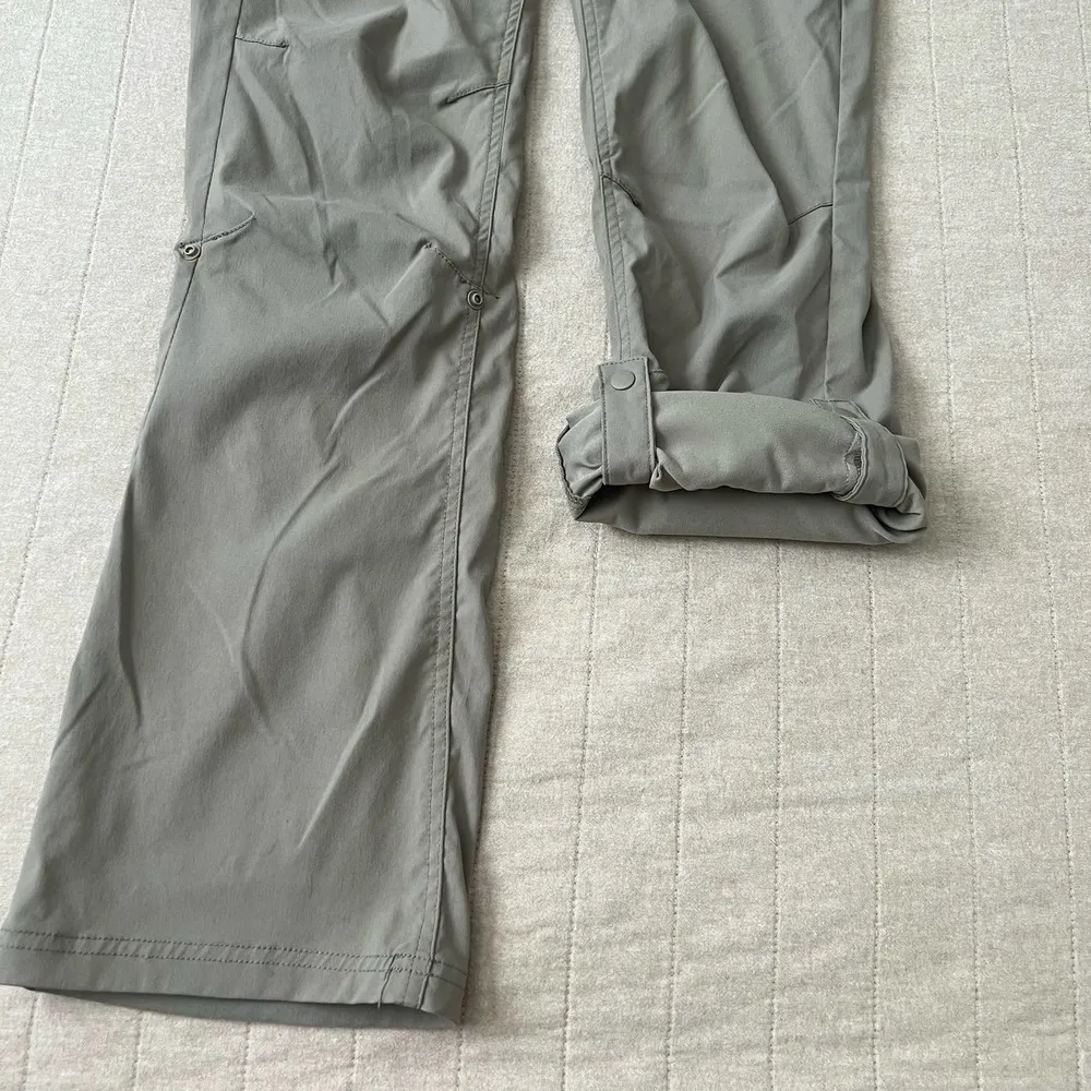 Halle Convertible Pant Dark Khaki Hiking Roll up size 6 regular inseam - Image 7