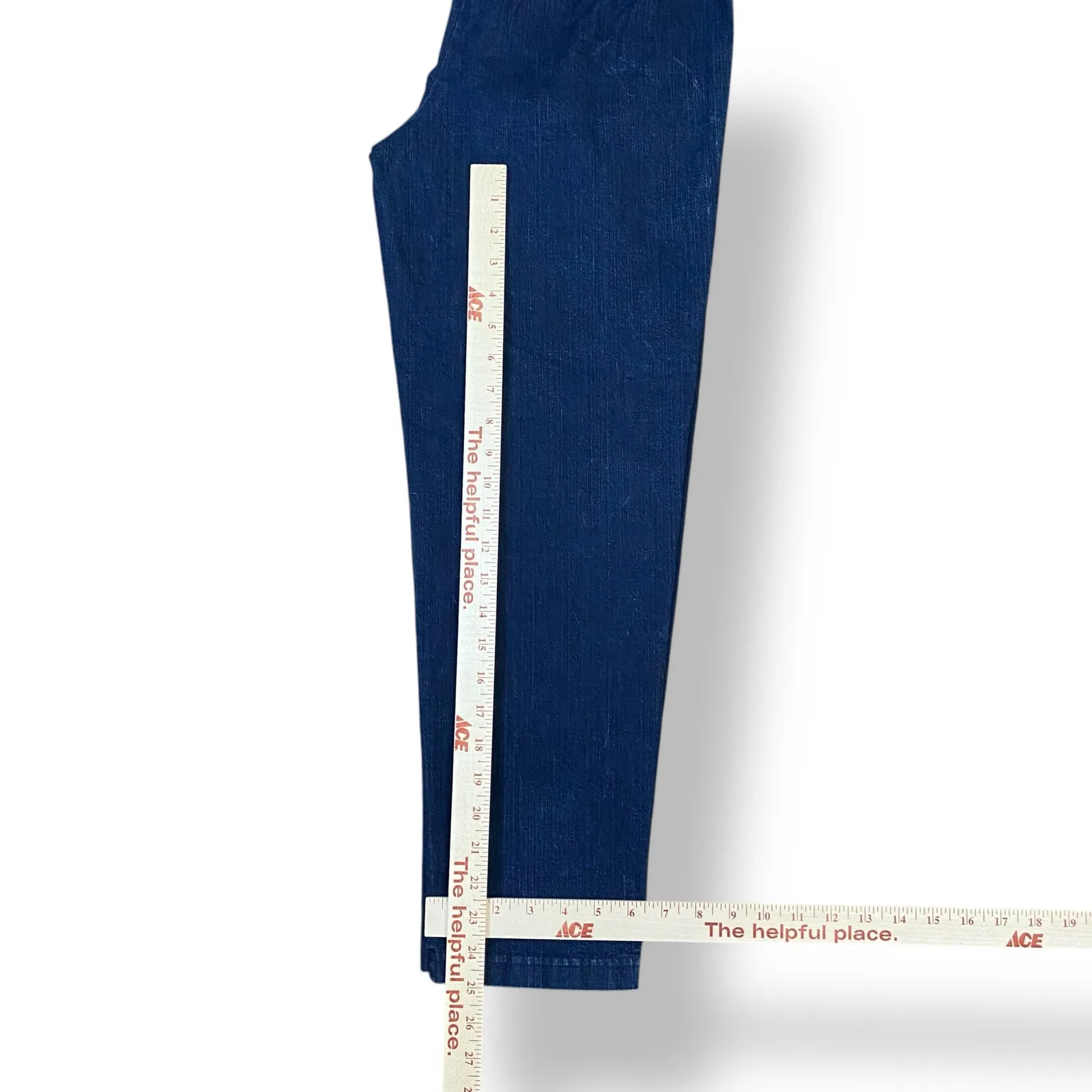 Eileen Fisher Cropped‎ Slim Leg Denim Pedal Pusher Pants Womens Size S - Image 4