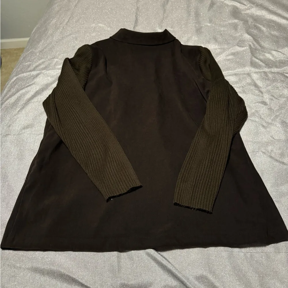 Fashion Bug  Dark Brown Utility Jacket - Image 2