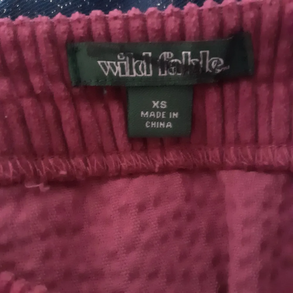 Wild Fable Skirt Womens Size Extra Small XS Pink Half Zip Corduroy Mini Short - Image 5