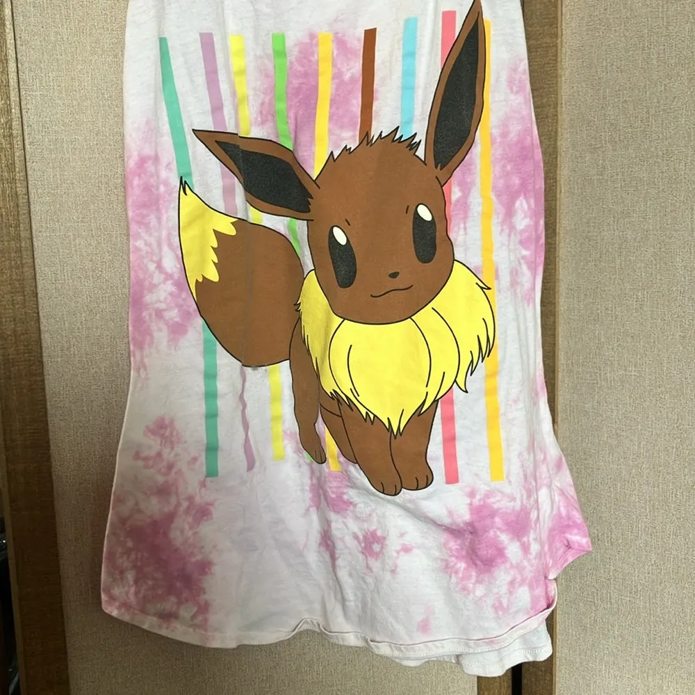 Mighty Fine Pink and White Eevee Tank Top Pokémon medium - Image 2