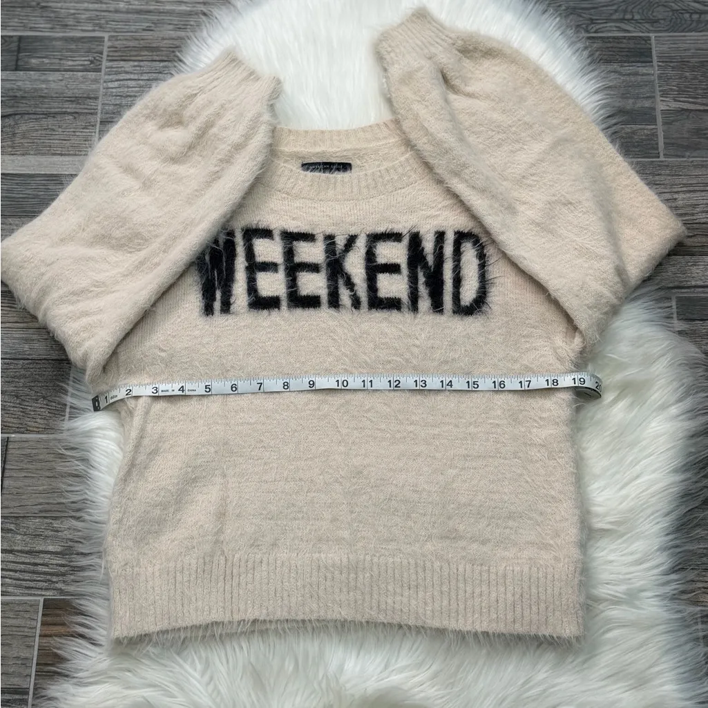 American Eagle Weekend Fuzzy Comfy Sweater - Image 6