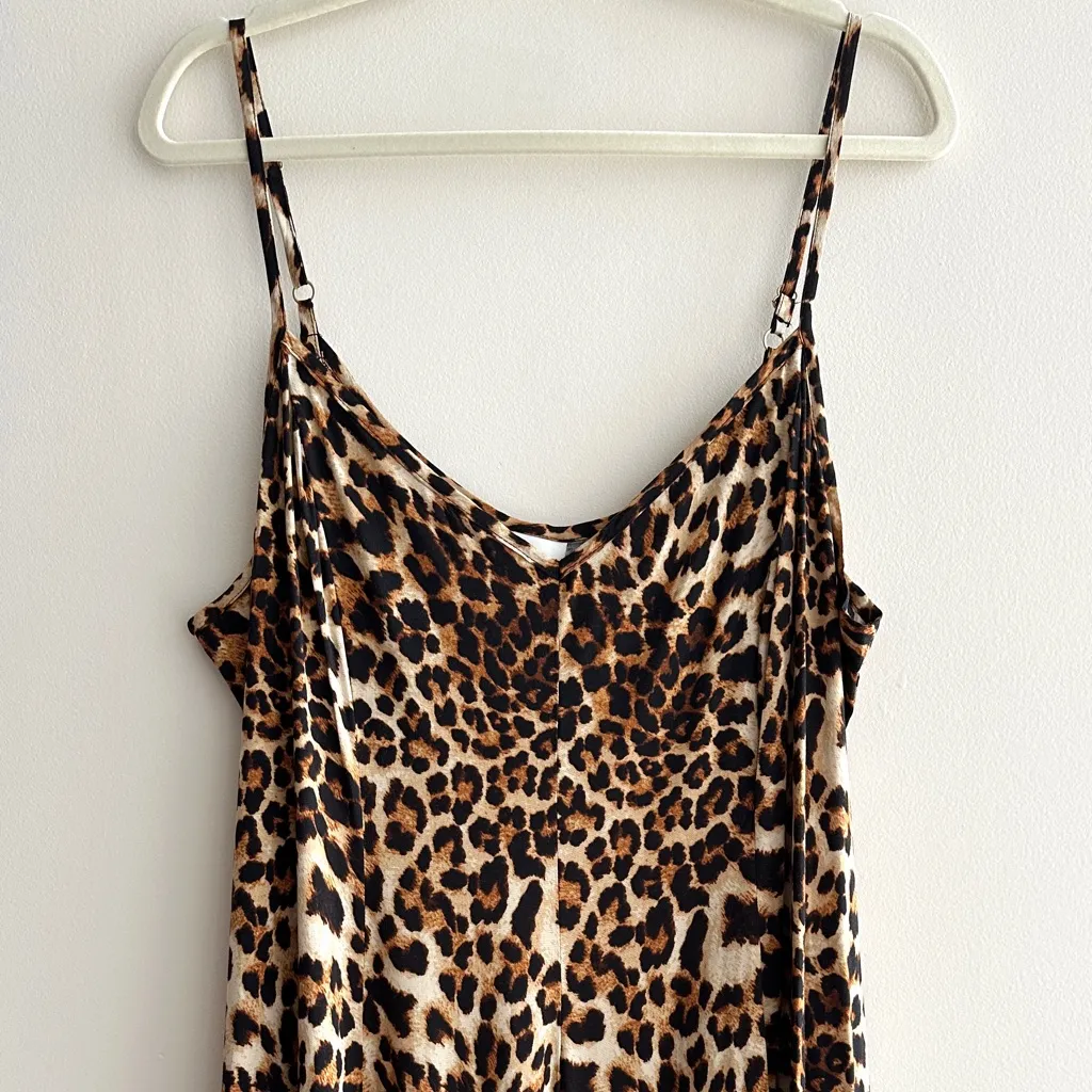 Ava & Viv Leopard Print V-Neck Strappy Maxi Dress, Size XXL, NWT - Image 3