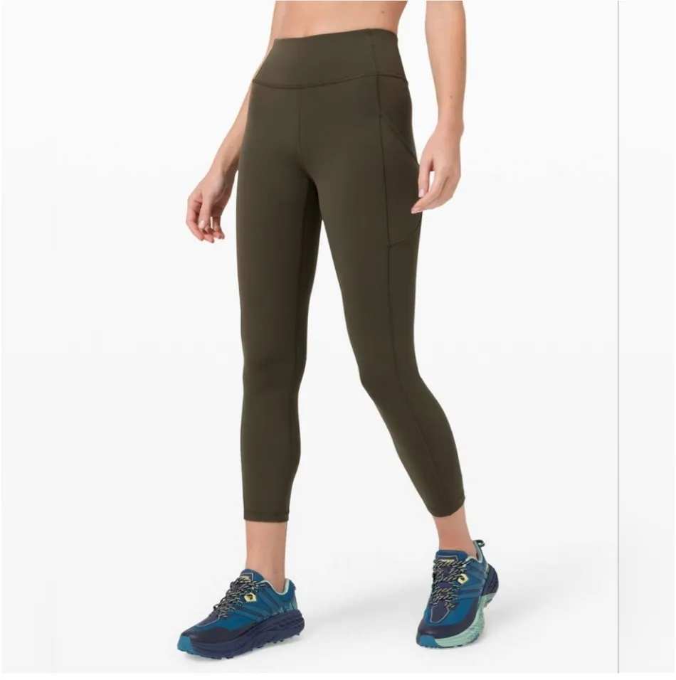 Lululemon Women's Size 6 Army Green Wunder Under SmoothCover High-Rise Tight 25" - Image 2