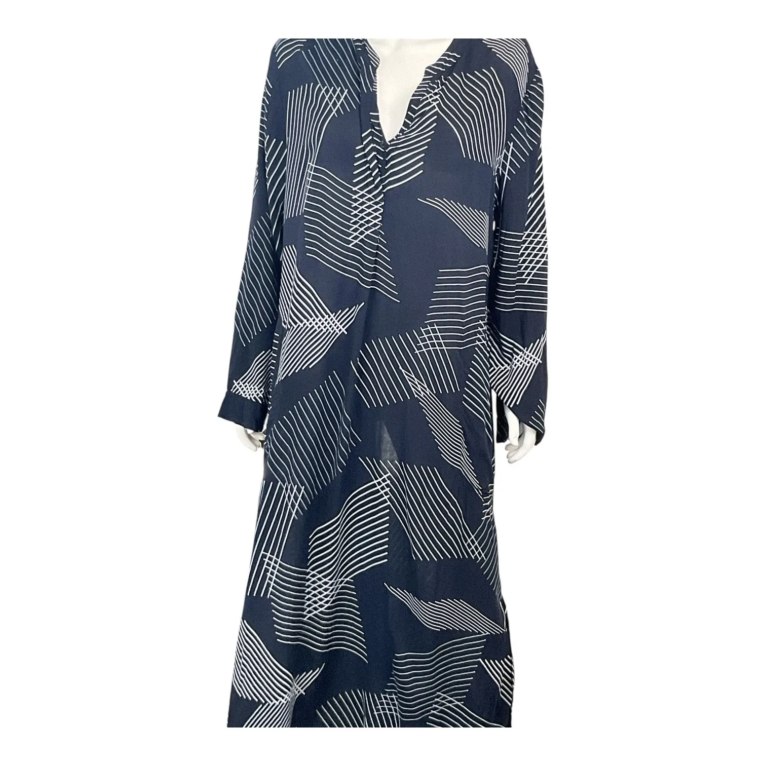 DANY Long Sleeve‎ Midi Dress Casual Everyday Comfortable Chic Black Size XL - Image 2