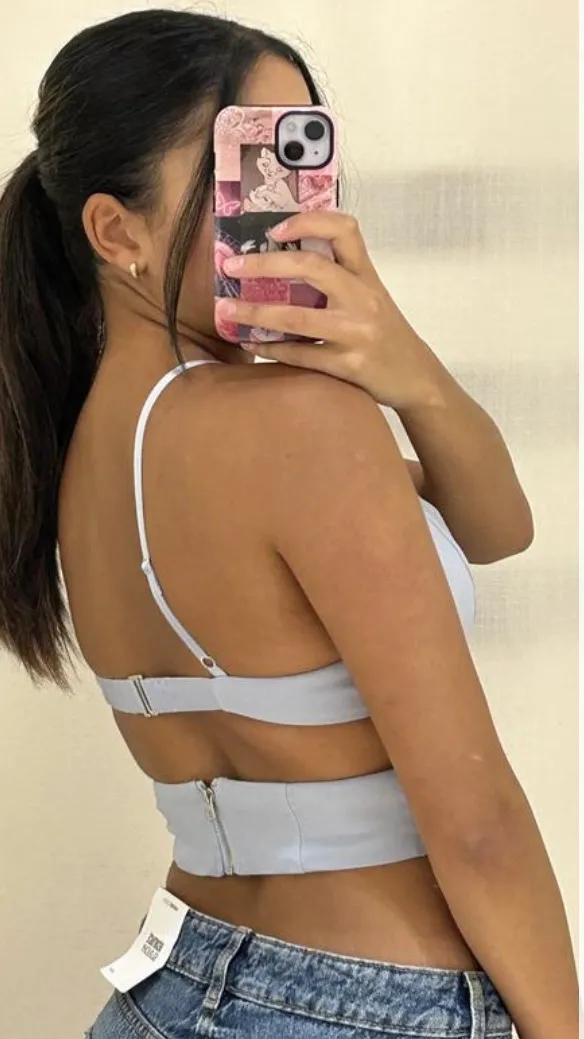 Garage Light Blue  Corset Top - Image 2