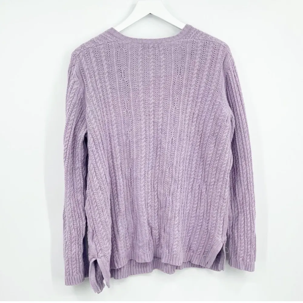 Vintage Granolacore Pastel Purple Grandma Sweater Size 1XL - Image 6