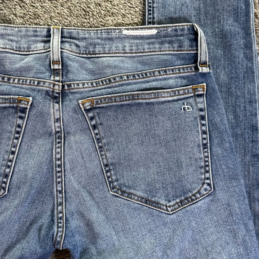 Rag & Bone Dre Low Rise Slim Boyfriend Jeans Sz 25 Edgecliff - Image 11