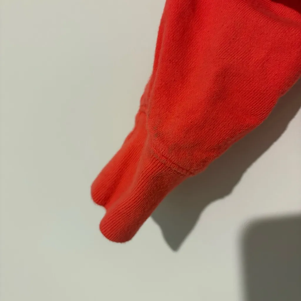 Everlane The lightweight French Terry‎ Hoodie cayenne red size XS - Image 7