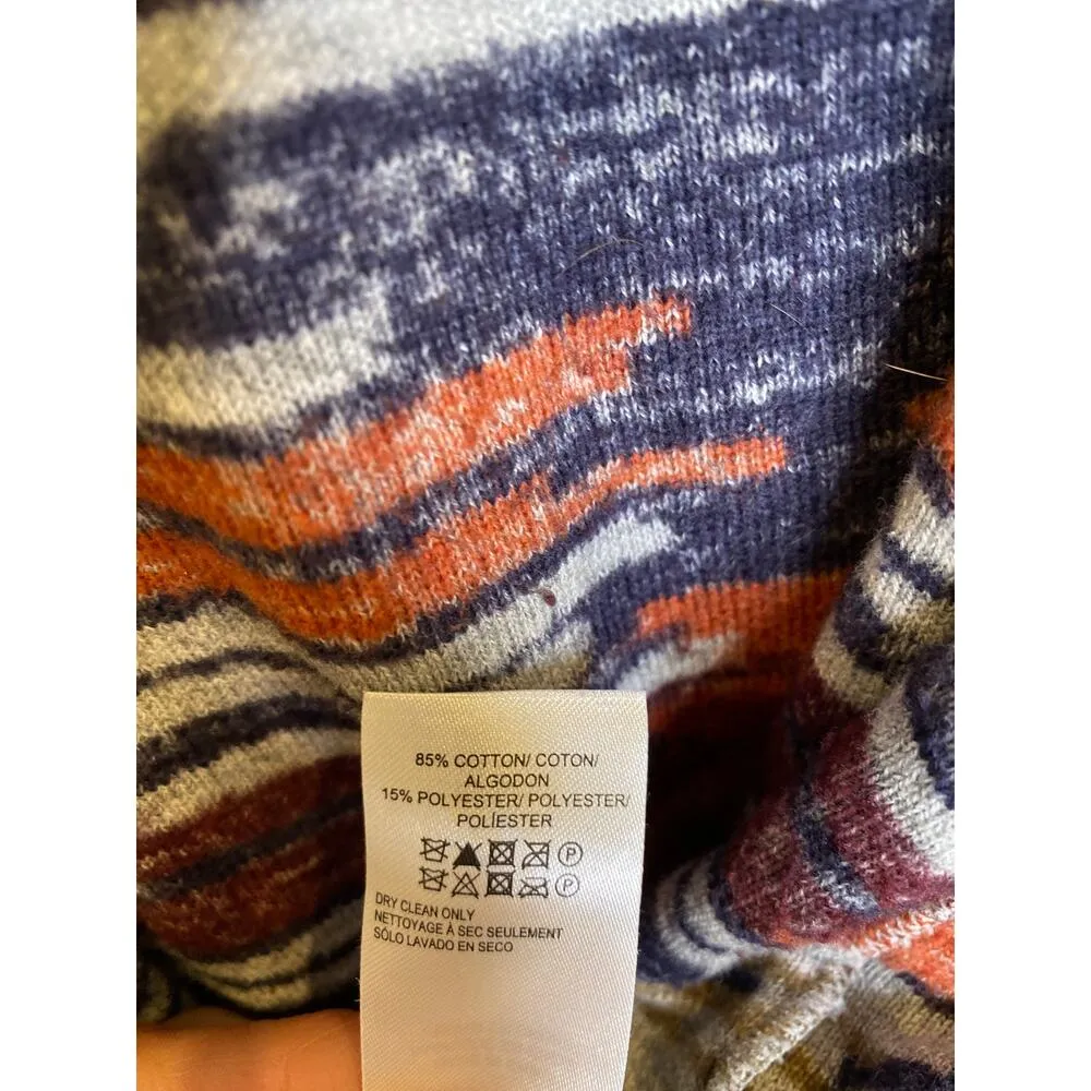 Lucky Brand Open Front Southwestern Style Boho Cardigan Sweater Sz Lg Cotton - Image 3